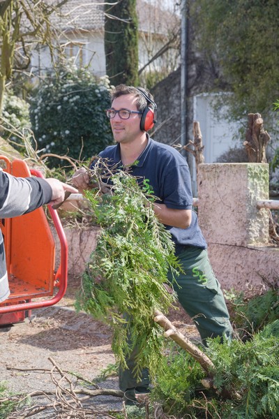 jardinier au travail